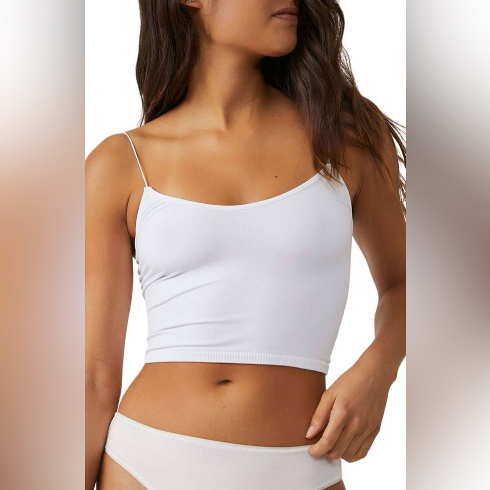 Intimately FP Crop Camisole White XS/S Seamless Bralette Top